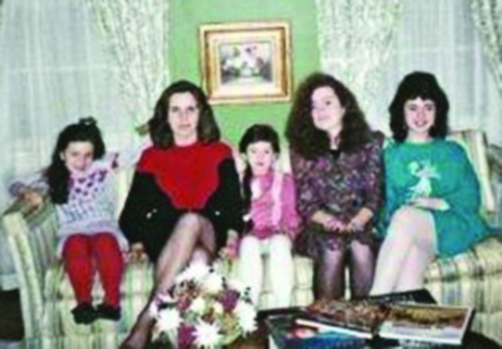 The Goman cousins: from left to right, Tanya, Irina (Missiuro), Irina, Elina and Natasha /Irina Missiuro
